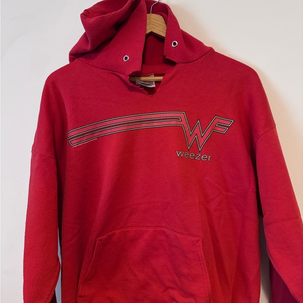 Rare True Vintage Weezer hoodie 90s Large Emo Large